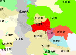 和寒町の位置を示す地図