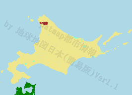 幌延町の位置を示す地図