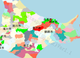 置戸町の位置を示す地図