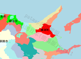 標津町の位置を示す地図