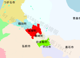 板柳町の位置を示す地図