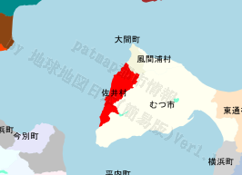 佐井村の位置を示す地図
