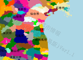 山元町の位置を示す地図