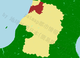 酒田市の位置を示す地図