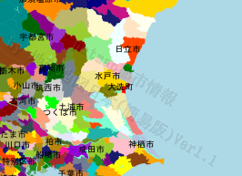 大洗町の位置を示す地図