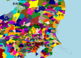 下野市の位置を示す地図