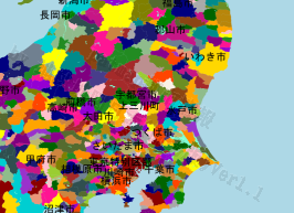 上三川町の位置を示す地図
