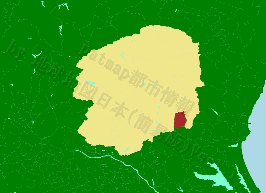 益子町の位置を示す地図