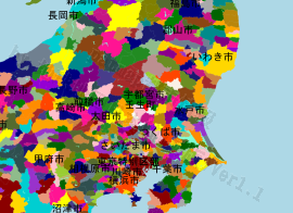 壬生町の位置を示す地図