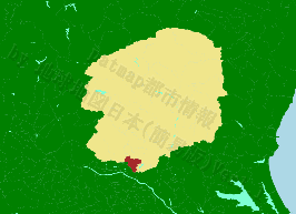 藤岡町の位置を示す地図