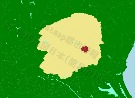 高根沢町の位置を示す地図