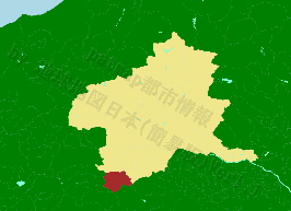 上野村の位置を示す地図