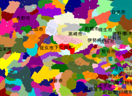 下仁田町の位置を示す地図
