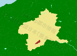 甘楽町の位置を示す地図