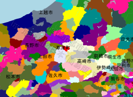 草津町の位置を示す地図