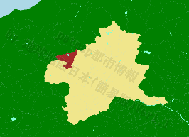 六合村の位置を示す地図