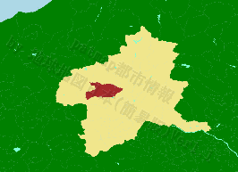 東吾妻町の位置を示す地図