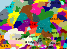 片品村の位置を示す地図