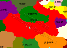 秩父市の位置を示す地図