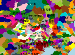 加須市の位置を示す地図