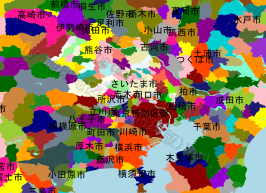 志木市の位置を示す地図