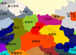 和光市の位置を示す地図