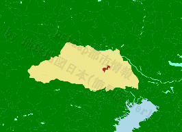 桶川市の位置を示す地図