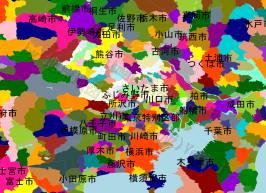 ふじみ野市の位置を示す地図