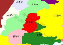 美里町の位置を示す地図