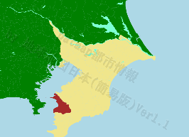富津市の位置を示す地図