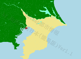 浦安市の位置を示す地図