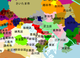 北区の位置を示す地図