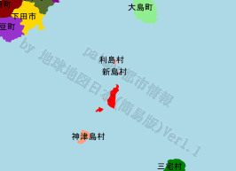 新島村の位置を示す地図
