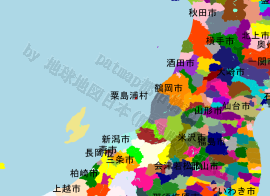 粟島浦村の位置を示す地図