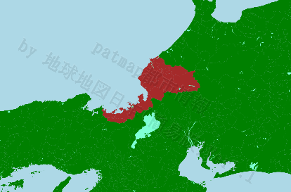 福井県の位置を示す地図