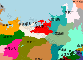 小浜市の位置を示す地図