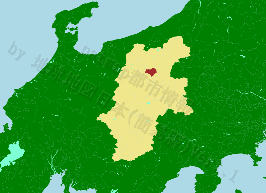 千曲市の位置を示す地図