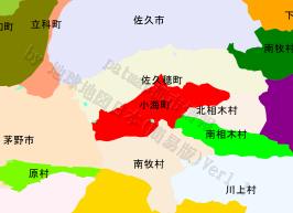 小海町の位置を示す地図