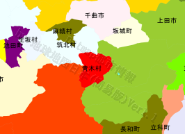 青木村の位置を示す地図