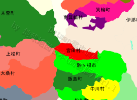 宮田村の位置を示す地図
