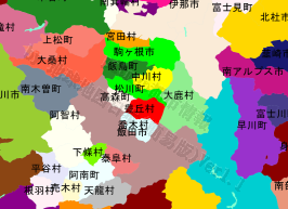 豊丘村の位置を示す地図