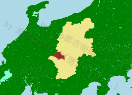 木曽町の位置を示す地図
