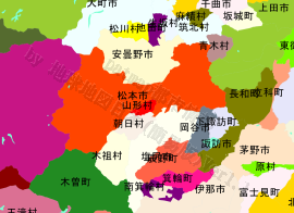 山形村の位置を示す地図