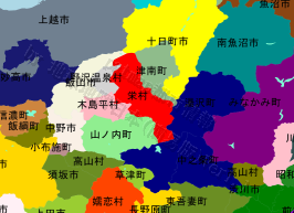 栄村の位置を示す地図