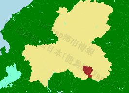 瑞浪市の位置を示す地図