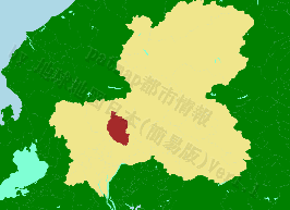 山県市の位置を示す地図