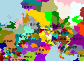 関ケ原町の位置を示す地図