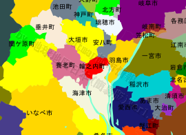 輪之内町の位置を示す地図
