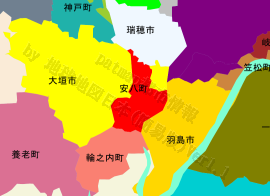 安八町の位置を示す地図