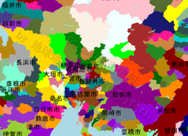 坂祝町の位置を示す地図